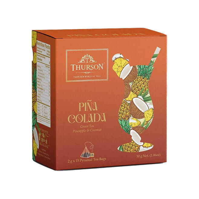 Green Tea Pina Colada - 15 Pyramid Tea Bags